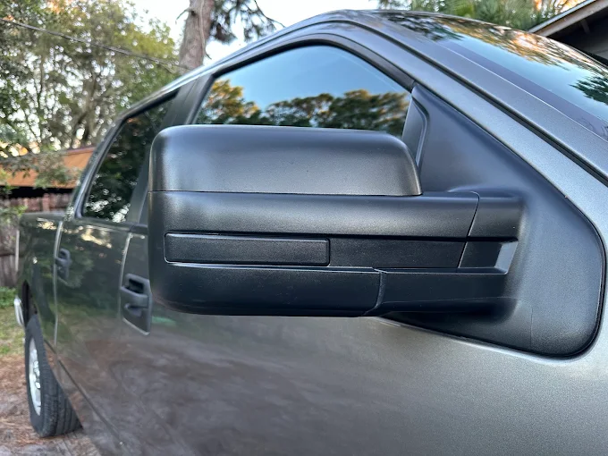 Ford F-150 side mirror and trim